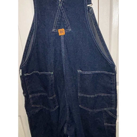 Vintage Men's Big Ben Bib Overalls  44 X 30, 7 Pockets, Dark Wash, Made in USA‎ - Picture 6 of 9